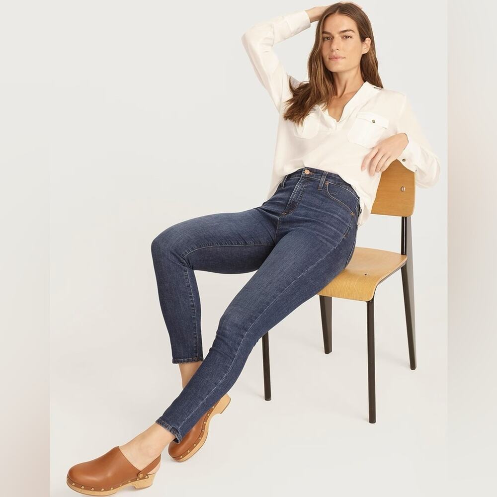J. CREW DRYDEN WASH Curvy toothpick jeans